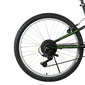 Pusaudžu velosipēds Champions Arizona ARI.2402, 24", melns/zaļš cena un informācija | Velosipēdi | 220.lv