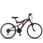Pusaudžu velosipēds Champions Arizona ARI.2403, 24", melns/oranžs cena un informācija | Velosipēdi | 220.lv