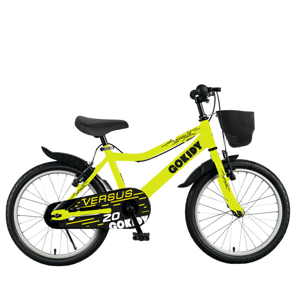 Bērnu velosipēds GoKidy Versus VER.2004, 20", dzeltens/melns cena un informācija | Velosipēdi | 220.lv