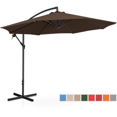 Зонт садовый со штангой, круглый, наклоняемый, диаметр. 300 см серо-коричневый цена и информация | Зонты, маркизы, стойки | 220.lv
