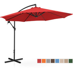Dārza lietussargs Uniprodo, 300 cm, sarkans цена и информация | Зонты, маркизы, стойки | 220.lv