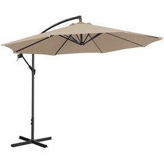 Dārza lietussargs Uniprodo, 300 cm, bēšs cena un informācija | Saulessargi, markīzes un statīvi | 220.lv
