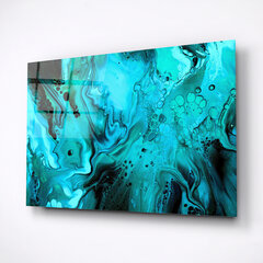 Rūdīta stikla glezna Smaragda tinte cena un informācija | Gleznas | 220.lv