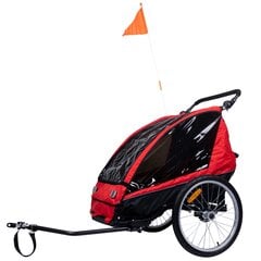 Trekker Velosipēda piekabe 1-2 bērniem Pro цена и информация | Прицепы для велосипеда | 220.lv