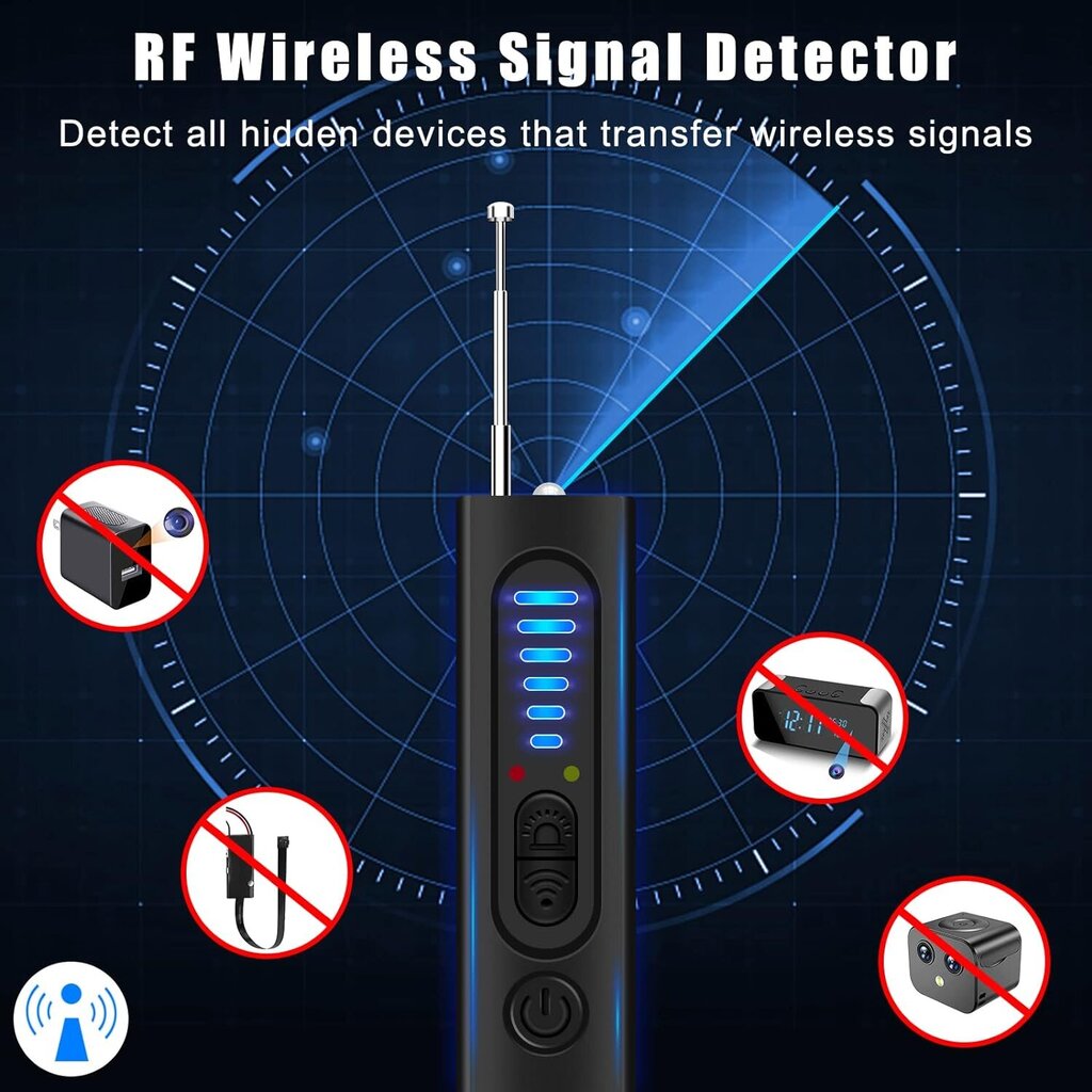 Slēpto ierīču detektors цена и информация | Drošības sistēmas, kontrolieri | 220.lv