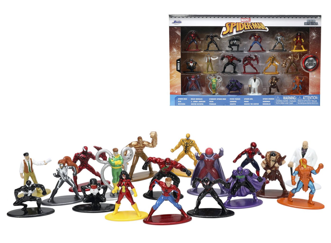 Набор Marvel Wave 8, 18 фигурок, 4 см, Jada Toys цена | 220.lv