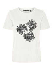 Vero Moda женская футболка 10308638*03, белый 5715517956645 цена и информация | Футболка женская | 220.lv