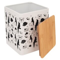 контейнер для корма для домашних животных 14x14x17 см цена и информация | Посуда для хранения еды | 220.lv