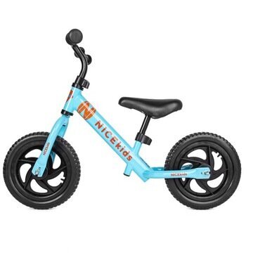 Divriteņu velosipēds Nicekids 12",zils, 2133BO cena un informācija | Balansa velosipēdi | 220.lv