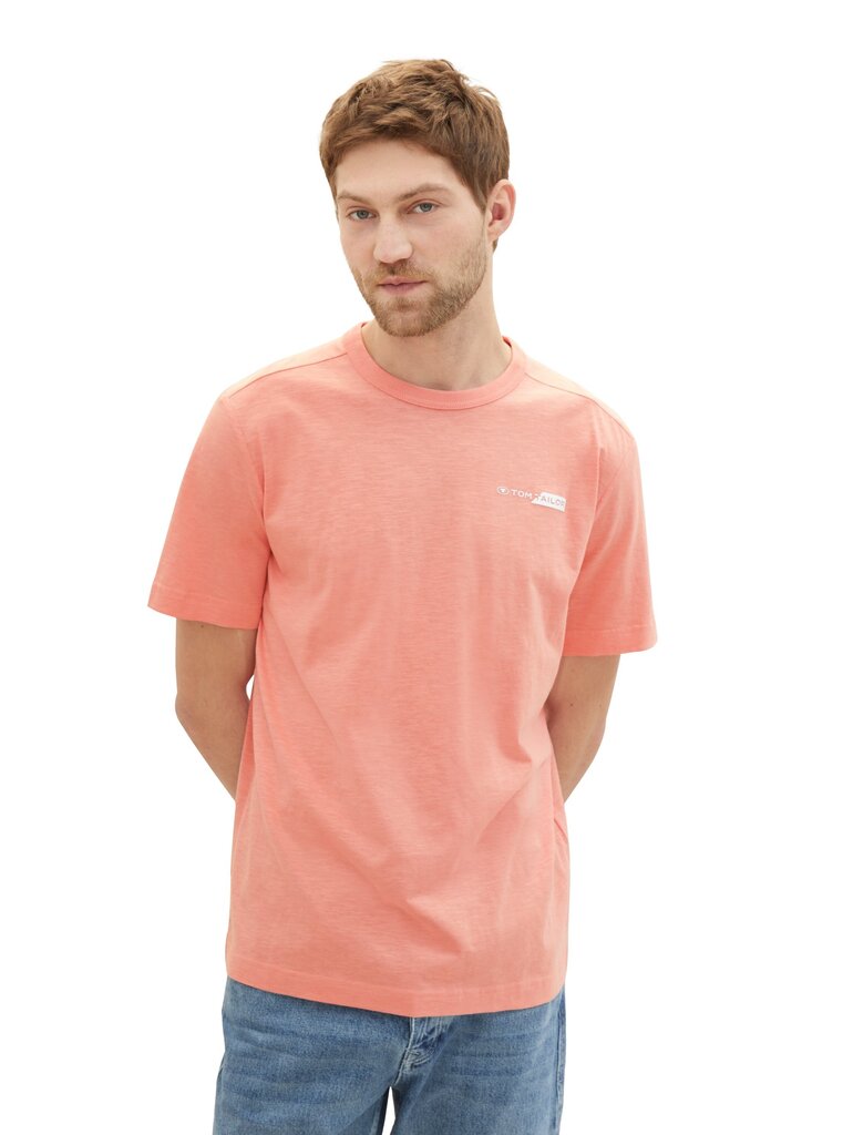 Tom Tailor vīriešu T-krekls 1040821*12642, rozā 4067672215619 cena un informācija | Vīriešu T-krekli | 220.lv