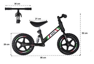 Divriteņu līdzsvara velosipēds Aprilia, dzeltens цена и информация | Balansa velosipēdi | 220.lv