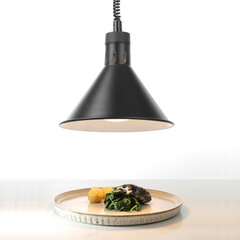 Лампа для разогрева еды - подвесная коническая, черного диаметра. 275 мм 250 Вт — Хенди 273845 цена и информация | Особенные приборы для приготовления пищи | 220.lv