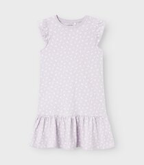 Детское платье Name It, лиловый/белый цена и информация | Платья для девочек | 220.lv