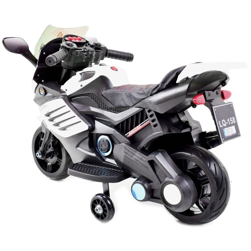 Vienvietīgs bērnu elektromocikls Power, melns cena un informācija | Bērnu elektroauto | 220.lv