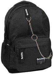 Tūrisma mugursoma ar ķēdi Paso BeUniq, 27l, melns цена и информация | Школьные рюкзаки, спортивные сумки | 220.lv