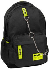 Mugursoma Paso BeUniq ar ķēdi melnā un dzeltenā krāsā цена и информация | Школьные рюкзаки, спортивные сумки | 220.lv