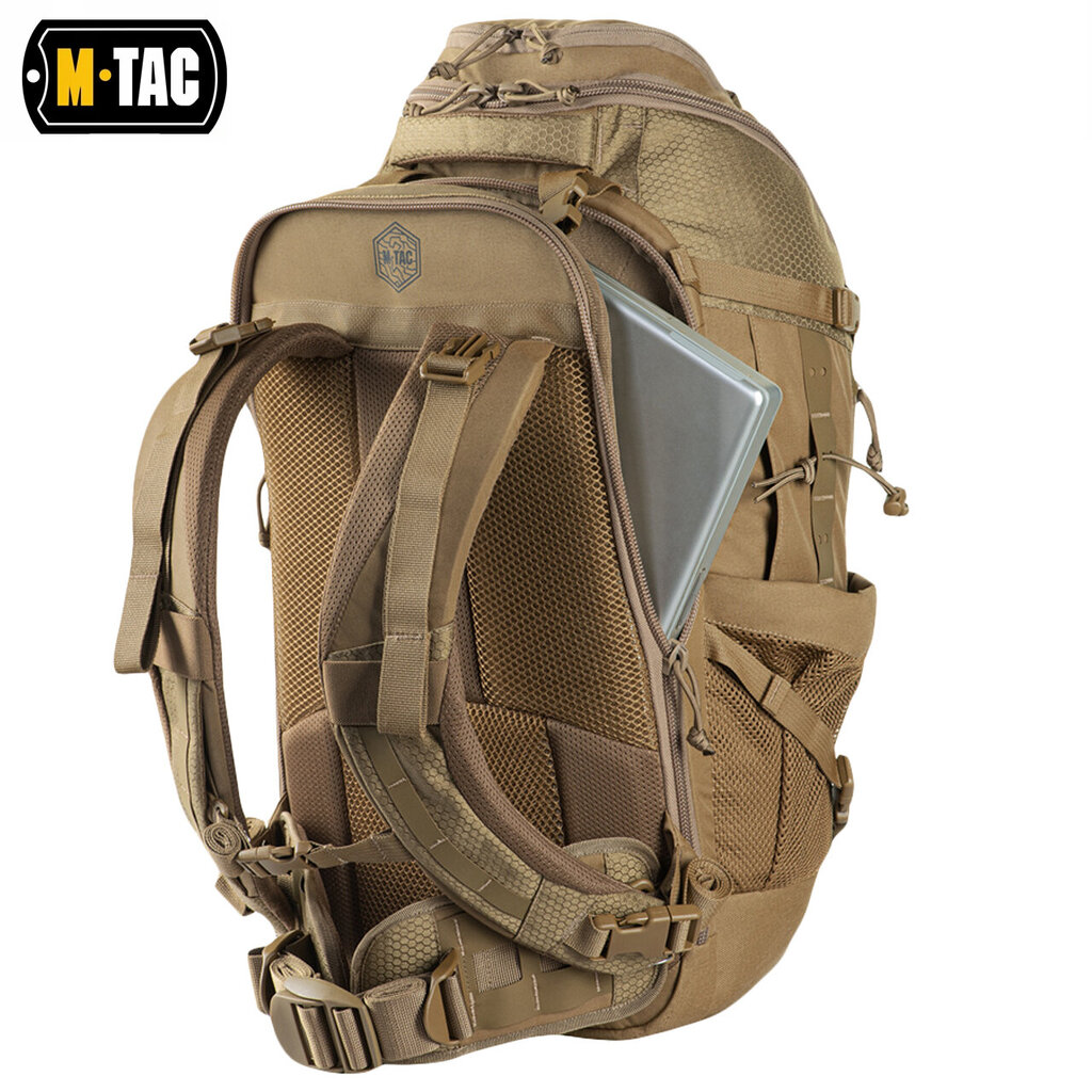 Ceļojuma mugursoma M-Tac Small Elite Hex Coyote, 36l, bēšs cena un informācija | Sporta somas un mugursomas | 220.lv