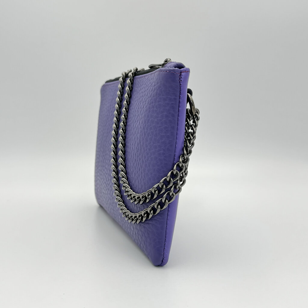 Sieviešu crossbody soma Kristicija Leather Goods, violeta cena un informācija | Sieviešu somas | 220.lv