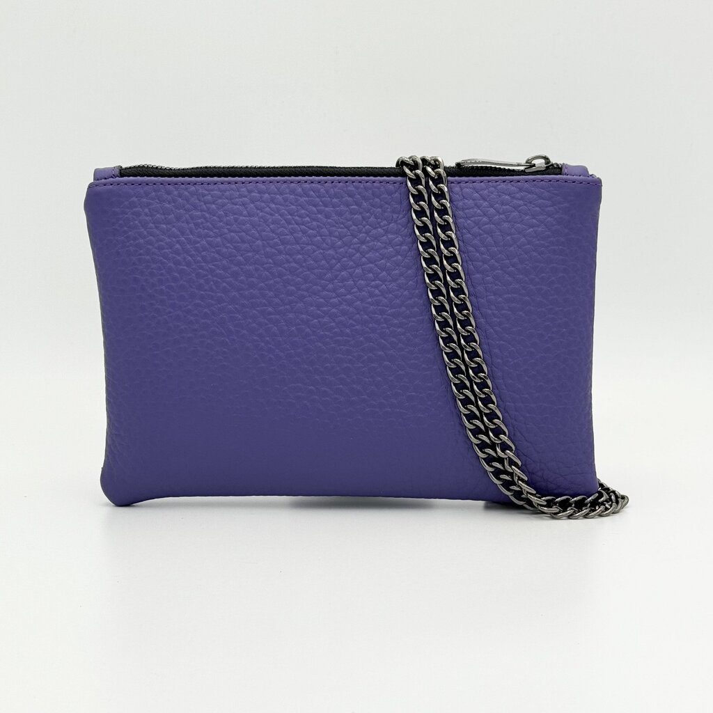 Sieviešu crossbody soma Kristicija Leather Goods, violeta cena un informācija | Sieviešu somas | 220.lv