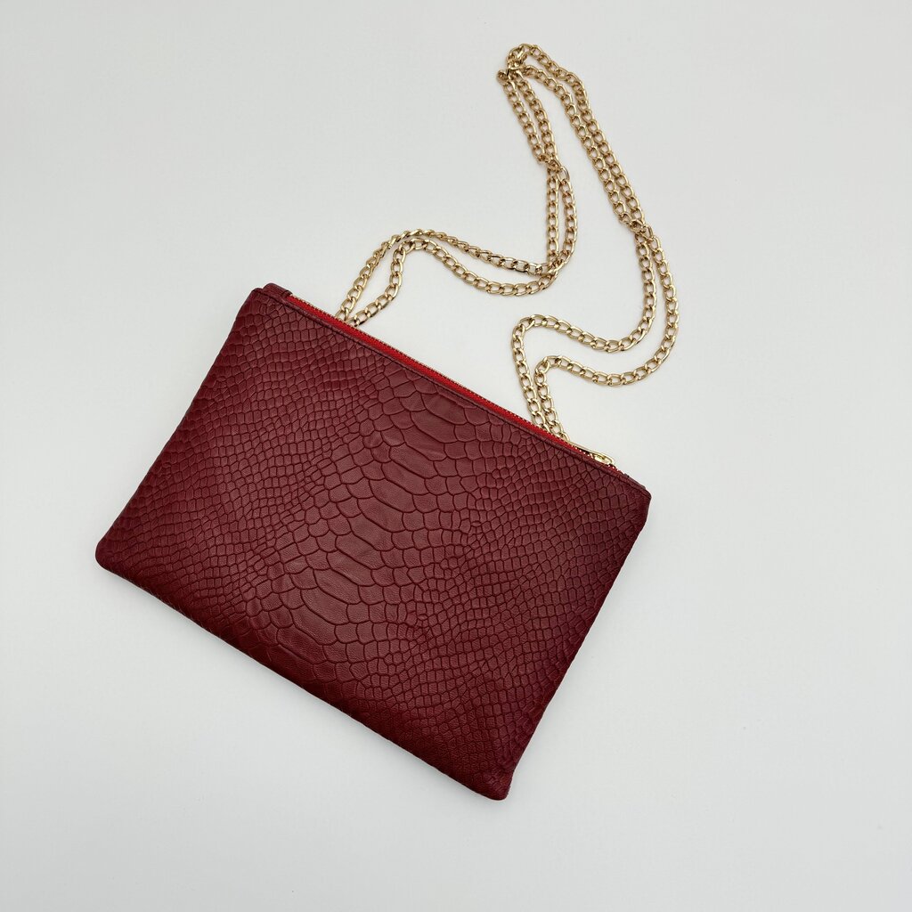 Sieviešu crossbody soma Kristicija Leather Goods, bordo цена и информация | Sieviešu somas | 220.lv