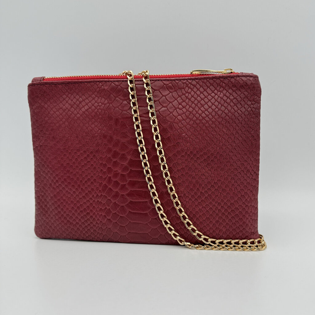 Sieviešu crossbody soma Kristicija Leather Goods, bordo cena un informācija | Sieviešu somas | 220.lv