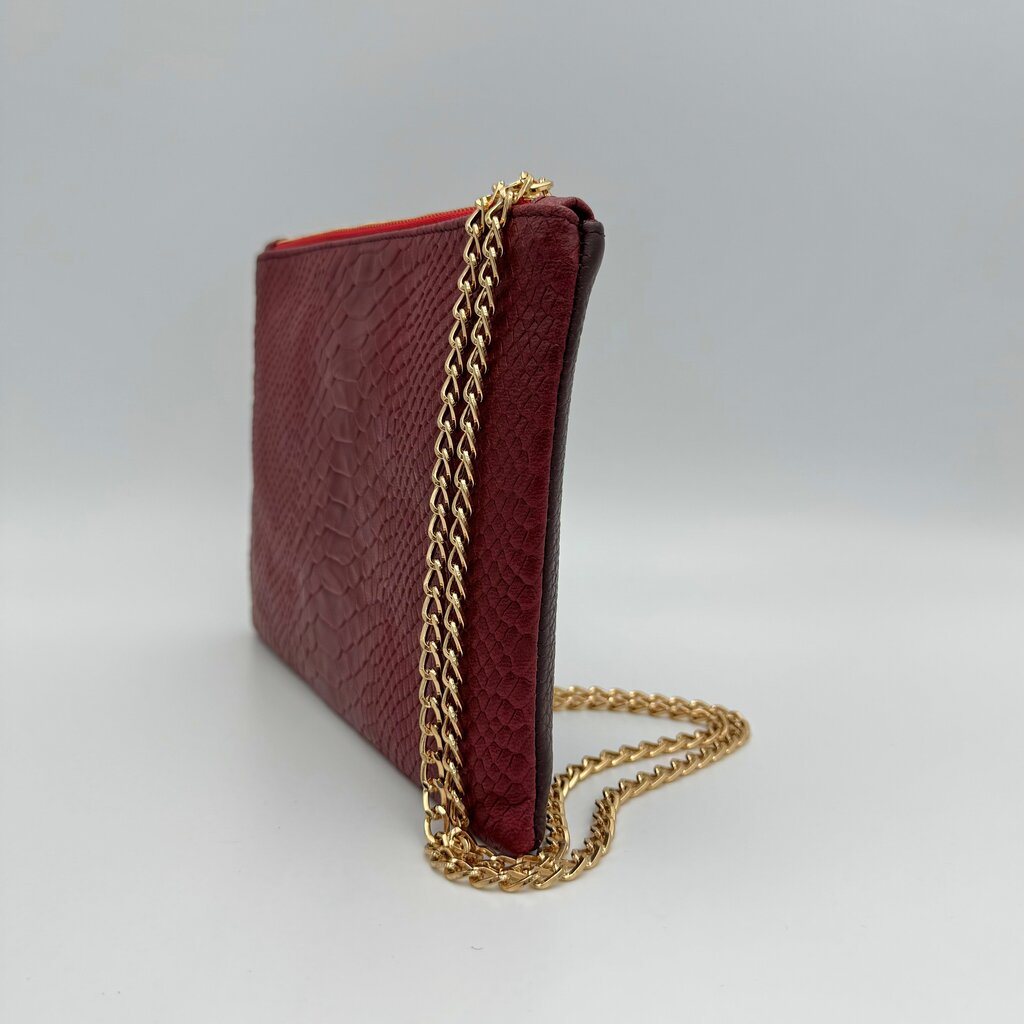 Sieviešu crossbody soma Kristicija Leather Goods, bordo cena un informācija | Sieviešu somas | 220.lv