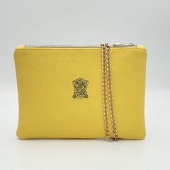 Женская сумка ручной работы Kristicija Leather Goods, жёлтая цена и информация | Женские сумки | 220.lv