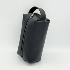 Косметичка кожаная ручной работы Kristicija Leather Goods, чёрная цена и информация | Женские сумки | 220.lv