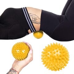 Массажный мяч Springos, жёлтый цена и информация | Аксессуары для массажа | 220.lv