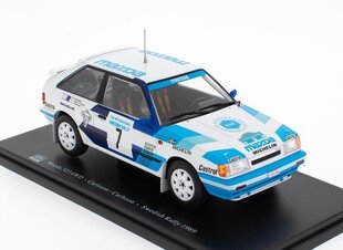 Mazda 323 4WD Sweden Rally 1989 Carlsson-Carlsson WRC534 Hachette 1:24 cena un informācija | Kolekcionējamie modeļi | 220.lv