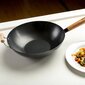 dziļais wok, 35 cm cena un informācija | Pannas | 220.lv