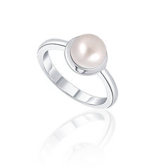 JwL Luxury Pearls Нежное серебряное кольцо с настоящей белой жемчужиной JL0677 цена и информация | Кольца | 220.lv