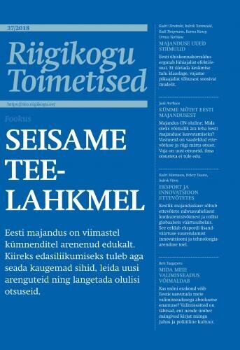 Riigikogu Toimetised 37/2018 Seisame teelahkmel cena un informācija | Vēstures grāmatas | 220.lv