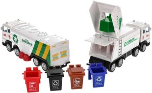 Sadzīves atkritumu mašīnas komplekts ar konteineriem cena un informācija | Rotaļlietas zēniem | 220.lv