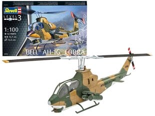 Konstruktors helikopters Revell Bell Cobra AH-1A 1:100 14c, 52 gab. цена и информация | Kонструкторы | 220.lv