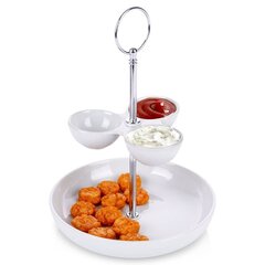 Фарфоровая 2-ярусная тарелка, 22 см цена и информация | Посуда, тарелки, обеденные сервизы | 220.lv