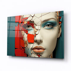 Картина из закаленного стекла Девушка цена и информация | Картины | 220.lv