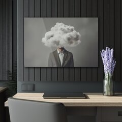 Картина из закаленного стекла Облако мыслей цена и информация | Картины | 220.lv