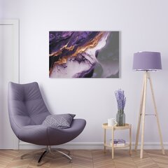 Картина из закаленного стекла Фиолетовый мрамор цена и информация | Картины | 220.lv