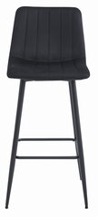Bāra krēsls, melns цена и информация | Стулья для кухни и столовой | 220.lv