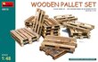 Līmējošais modelis MiniArt 49016 Wooden Pallet Set 1/48 цена и информация | Līmējamie modeļi | 220.lv