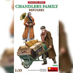 Līmējošais modelis MiniArt 38089 Refugees Chandlers Family 1/35 cena un informācija | Līmējamie modeļi | 220.lv