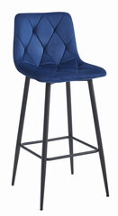 2 krēslu komplekts, zils cena un informācija | Virtuves un ēdamistabas krēsli | 220.lv