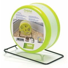 Plastmasas skriešanas ritenis maziem dzīvniekiem Savic Orbital Medium 24 x 14 x 21 cm цена и информация | Клетки и аксессуары для грызунов | 220.lv