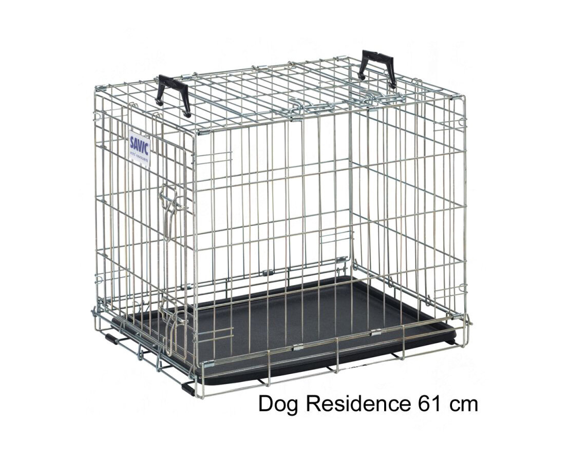 Savic Dog Residence metāla būris suņiem 61 cm cena un informācija | Transportēšanas būri, somas | 220.lv
