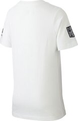 Футболка детская Nike JR NJR Tee Mercurial, 140 см, белый цвет цена и информация | Футбольная форма и другие товары | 220.lv