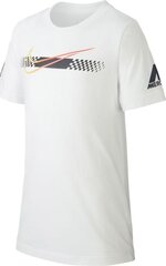 Футболка детская Nike JR NJR Tee Mercurial, 140 см, белый цвет цена и информация | Футбольная форма и другие товары | 220.lv