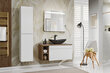 Vannas istabas skapis Comad Iconic White 82-80-D-1S, balts cena un informācija | Vannas istabas skapīši | 220.lv