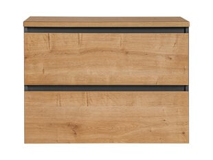 Vannas istabas skapis Comad Monaco Grey Oak 821 - FSC, brūns/pelēks цена и информация | Шкафчики для ванной | 220.lv