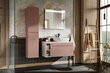 Vannas istabas skapītis Comad Iconic Rose 80-01-E-2D, rozā krāsā cena un informācija | Vannas istabas skapīši | 220.lv